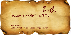 Dobos Cecílián névjegykártya